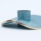 Endurance Candleholder In Blue Patinated Brass by Marion Mezenge 4