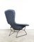 Poltrona Bird e ottomana di Harry Bertoia per Knoll Inc. / Knoll International, anni '70, set di 2, Immagine 12