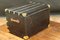 Antique Black Trunk with Inlaid Brass 6