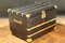 Antique Black Trunk with Inlaid Brass 3