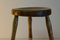 Antique Workshop Stool in Ash and Maple, Image 9