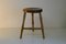 Antique Workshop Stool in Ash and Maple, Image 1
