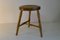 Antique Workshop Stool in Ash and Maple, Image 5