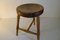 Antique Workshop Stool in Ash and Maple, Image 7