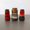 Vintage 595 Fat Lava Vases from Scheurich, Set of 3 1