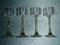 Antique White Wine Crystal Glasses, Set of 10, Image 8