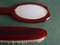 Bakelite Barber Set with Mirror, Hairbrush and Two Clothes Brushes, 1950s, Set of 4 14