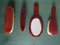 Bakelite Barber Set with Mirror, Hairbrush and Two Clothes Brushes, 1950s, Set of 4 16