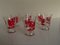 Cocktail Glasses with Red Rooster from Royal Leerdam Crystal, 1930s, Set of 6, Image 5