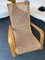 Italian Wood and Cane Rocking Chair by Luigi Crassevig, 1970s 2