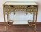 Antique French Bronze Mirrored Dressing Table or Vanity with Three Drawers, Image 4