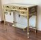 Antique French Bronze Mirrored Dressing Table or Vanity with Three Drawers 3