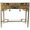 Antique French Bronze Mirrored Dressing Table or Vanity with Three Drawers, Image 1