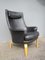 Vintage Scandinavian Black Leather Lounge Chair by Arne Norell for Arne Norell AB 10