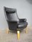Vintage Scandinavian Black Leather Lounge Chair by Arne Norell for Arne Norell AB, Image 10