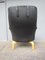 Vintage Scandinavian Black Leather Lounge Chair by Arne Norell for Arne Norell AB 8