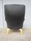Vintage Scandinavian Black Leather Lounge Chair by Arne Norell for Arne Norell AB 7