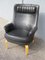 Vintage Scandinavian Black Leather Lounge Chair by Arne Norell for Arne Norell AB 12