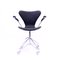 Modell 3217 Drehstuhl von Arne Jacobsen für Fritz Hansen, 1960er 1