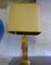 Lámpara de mesa grande dorada de Deknudt, Belgium, años 70, Imagen 1