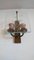 Mid-Century Italian Glass and Copper Wall Sconces, Set of 2, Image 4