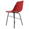 Red Fiberglass Dining or Desk Chair, Czechoslovakia, 1960s 1