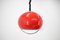 Mid-Century Red Pendant by Harvey Guzzini for Meblo, 1970s, Image 3