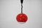 Mid-Century Red Pendant by Harvey Guzzini for Meblo, 1970s, Image 2