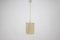 Lámpara colgante Mid-Century de cristal hielo y plástico de Drupol, años 60, Imagen 2