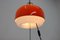 Rote Mid-Century Stehlampe von Harvey Guzzini für Meblo, Italien, 1970er 4