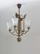Lámpara de araña Grace sueca de vidrio y latón, Imagen 3