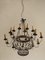 Vintage Italian Brass Chandelier 1