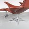 Seagull Chair & Footstool by Gosta & Eriksson for Fritz Hansen, Denmark, 1960, Set of 2, Image 14