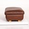 Brown Leather Valentino Ottoman from Machalke, Image 9