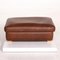 Brown Leather Valentino Ottoman from Machalke, Image 6