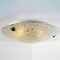 Textured Murano Flush Mount or Wall Light from Hillebrand, 1960s, Image 6