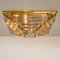 Gold-Plated Piramide Flush Mounts from Venini, Italy, 1970s, Set of 3 8