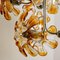 Orange and Clear Murano Glass & Chrome Chandelier from Mazzega, 1960s 10