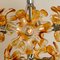 Lustre en Verre Murano Orange et Chrome de Mazzega, 1960s 20