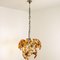 Orange and Clear Murano Glass & Chrome Chandelier from Mazzega, 1960s 8