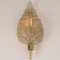 Large Gold Glass Wall Sconce from Barovier & Toso, 1960a 8