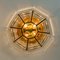 Large Clear Glass Flush Mount Or Wall Light from Limburg, 1960s, Image 6