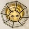Large Clear Glass Flush Mount Or Wall Light from Limburg, 1960s, Image 9