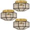 Large Clear Glass Flush Mount Or Wall Light from Limburg, 1960s, Image 11