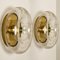 Murano Dunot Glass Flush Mount Wall Lights, 1970s, Set of 2 8