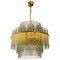 Modern Glass Rod Waterfall Flush Mount by Sciolari for Lightolier, 1970 1