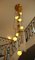 Lampada da soffitto a cascata in ottone e vetro, Art Deco, Immagine 2