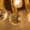 Gilt Brass Lamp Set with Swarovski Balls by Ernst Palme for Palwa, 1960s 2