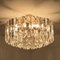 Large Palazzo Light Fixture in Gilt Brass and Glass by J.T. Kalmar 8