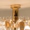 Large Palazzo Light Fixture in Gilt Brass and Glass by J.T. Kalmar 11